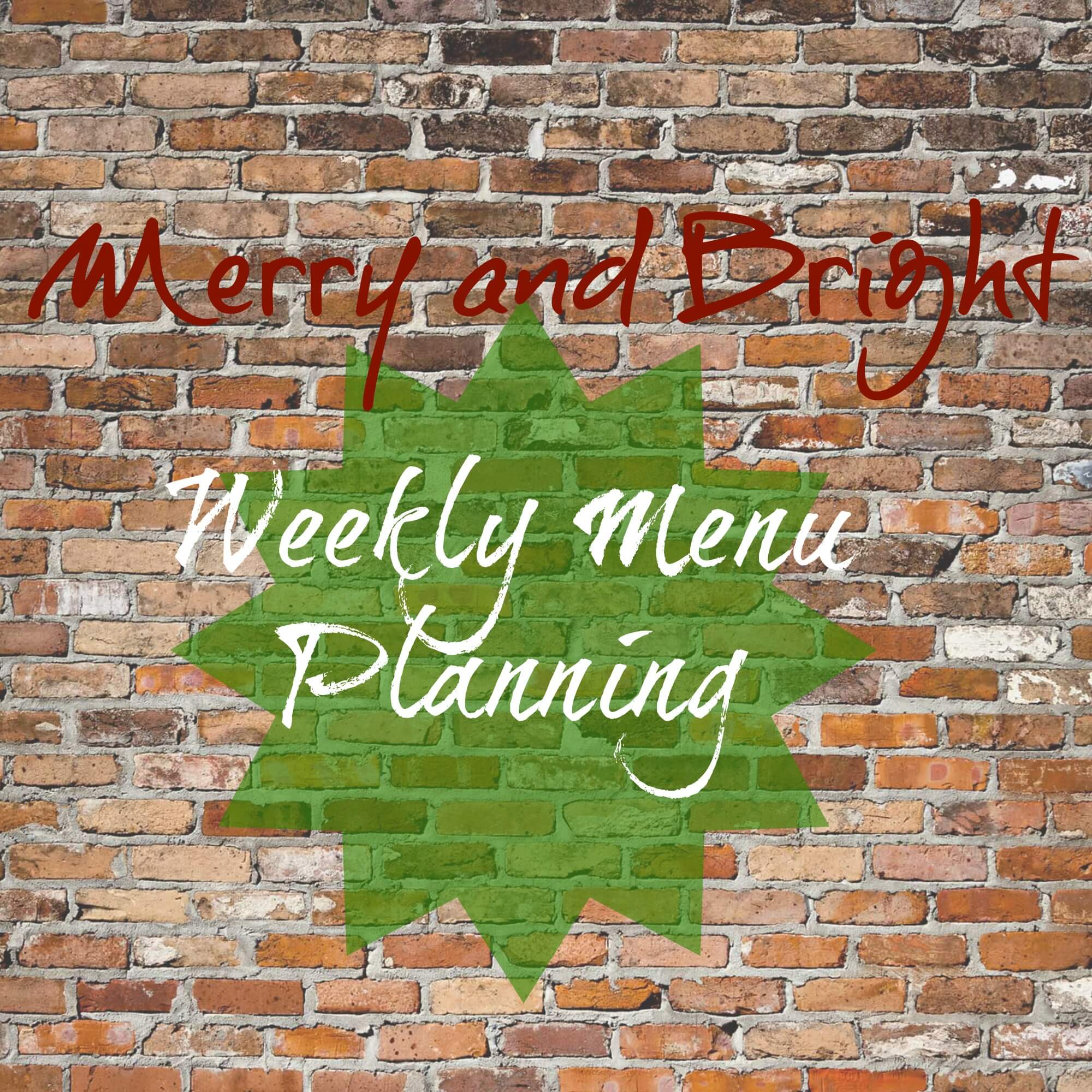 Holiday Menu Planning