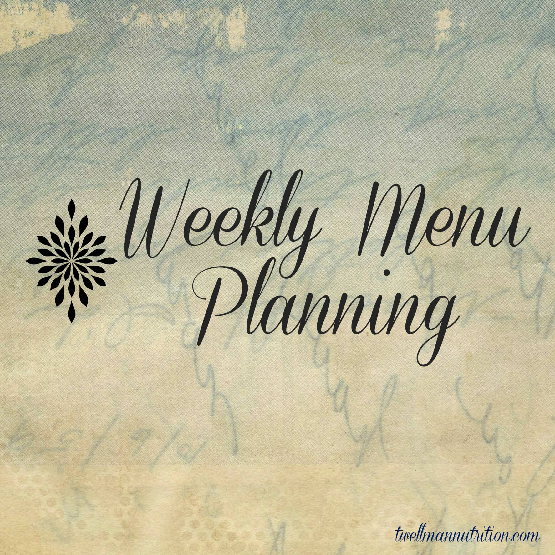 Weekly Menu Planning