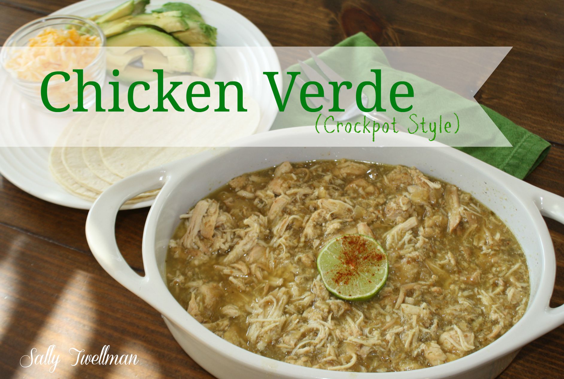 Chicken Verde (Crockpot Style)