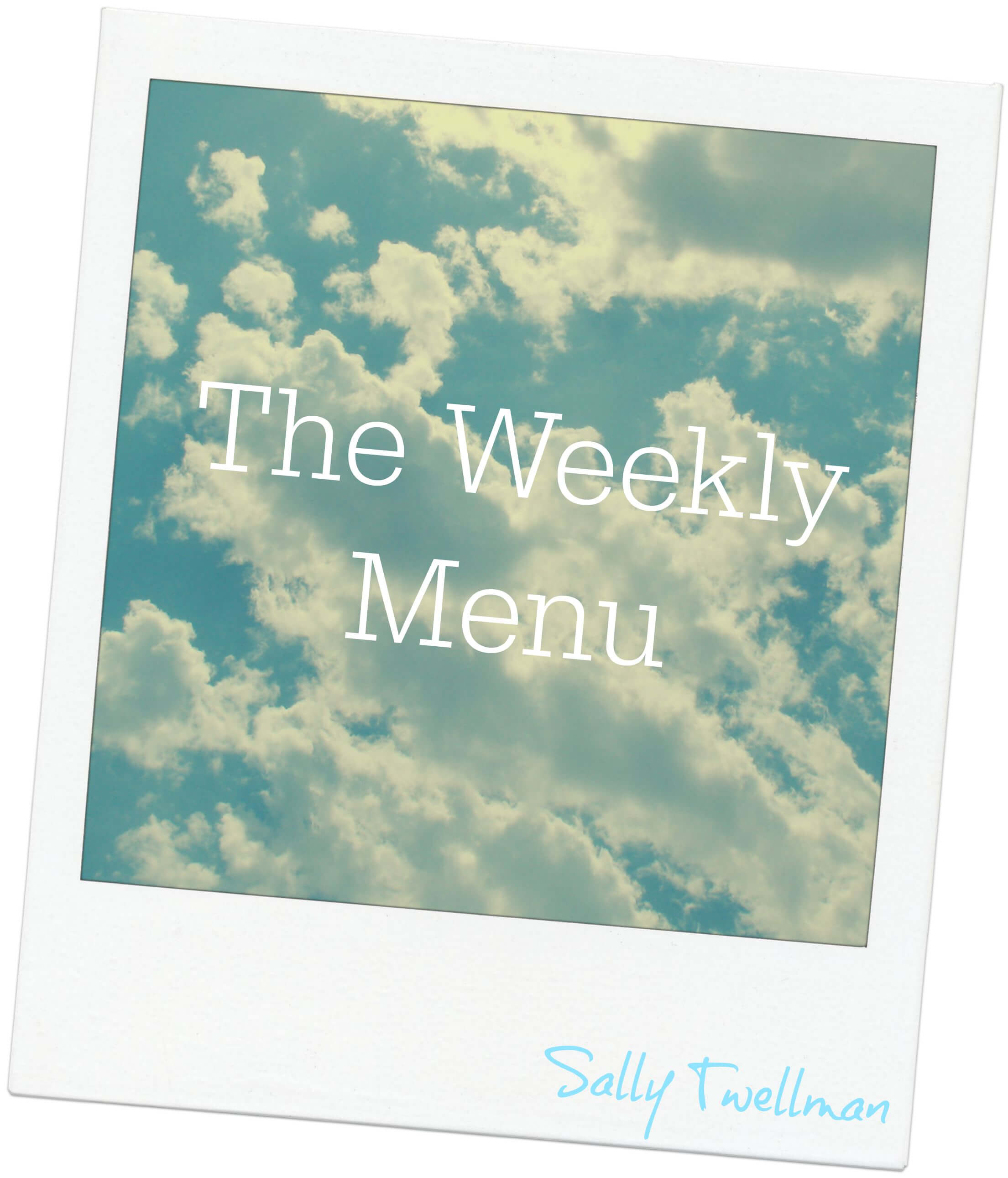 The Weekly Menu polaroid clouds