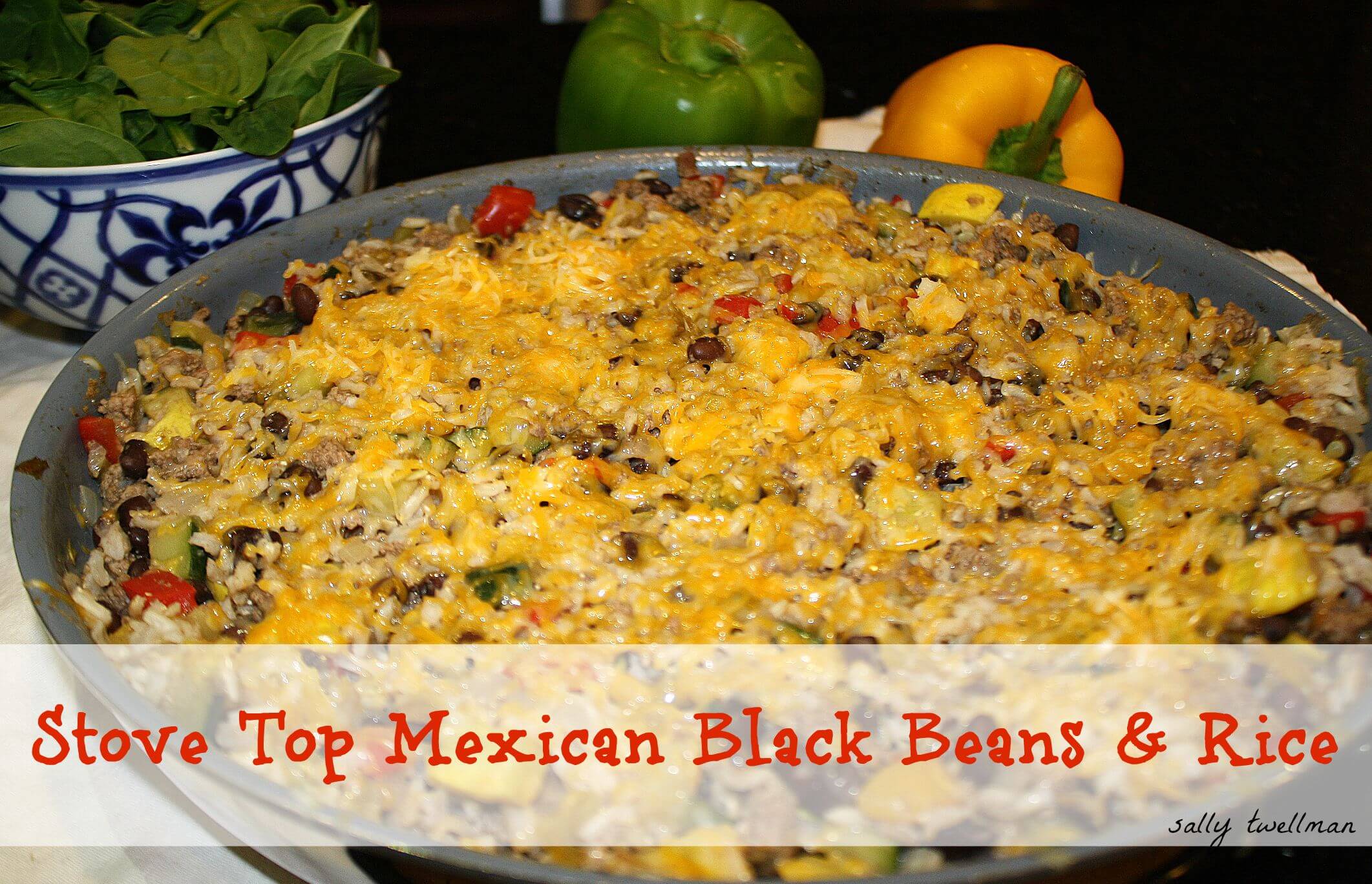 Stove top Mexican Beans and Rice