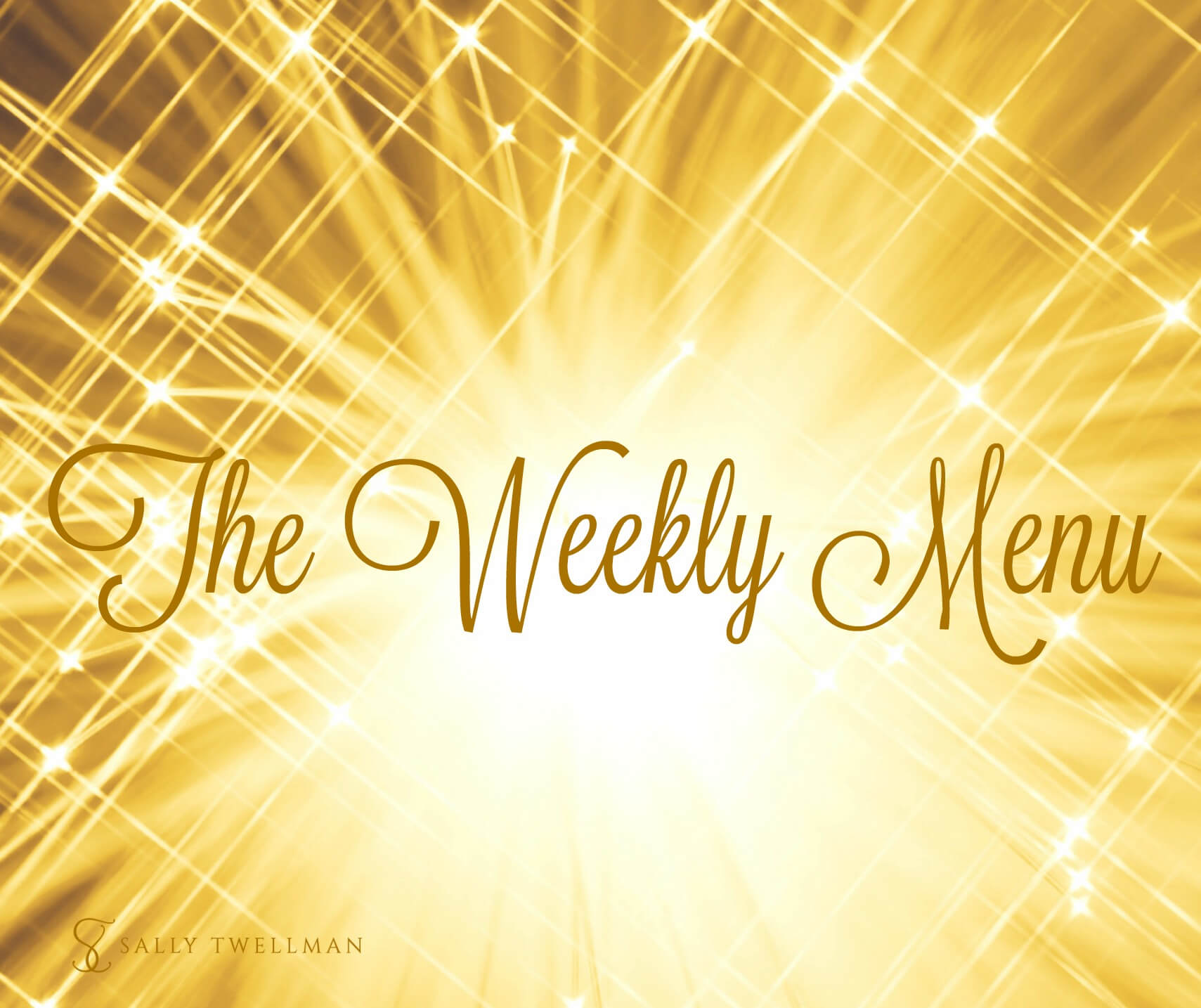 The Weekly Menu gold Bursts