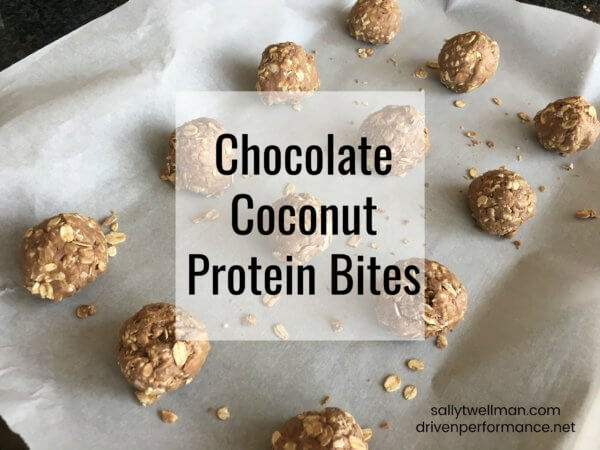 Chocolate Coconut Protein Bites