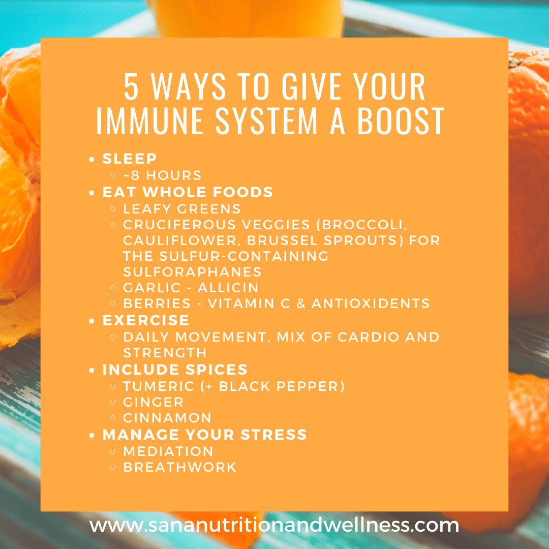 5 Ways to give your Immune System a Boost