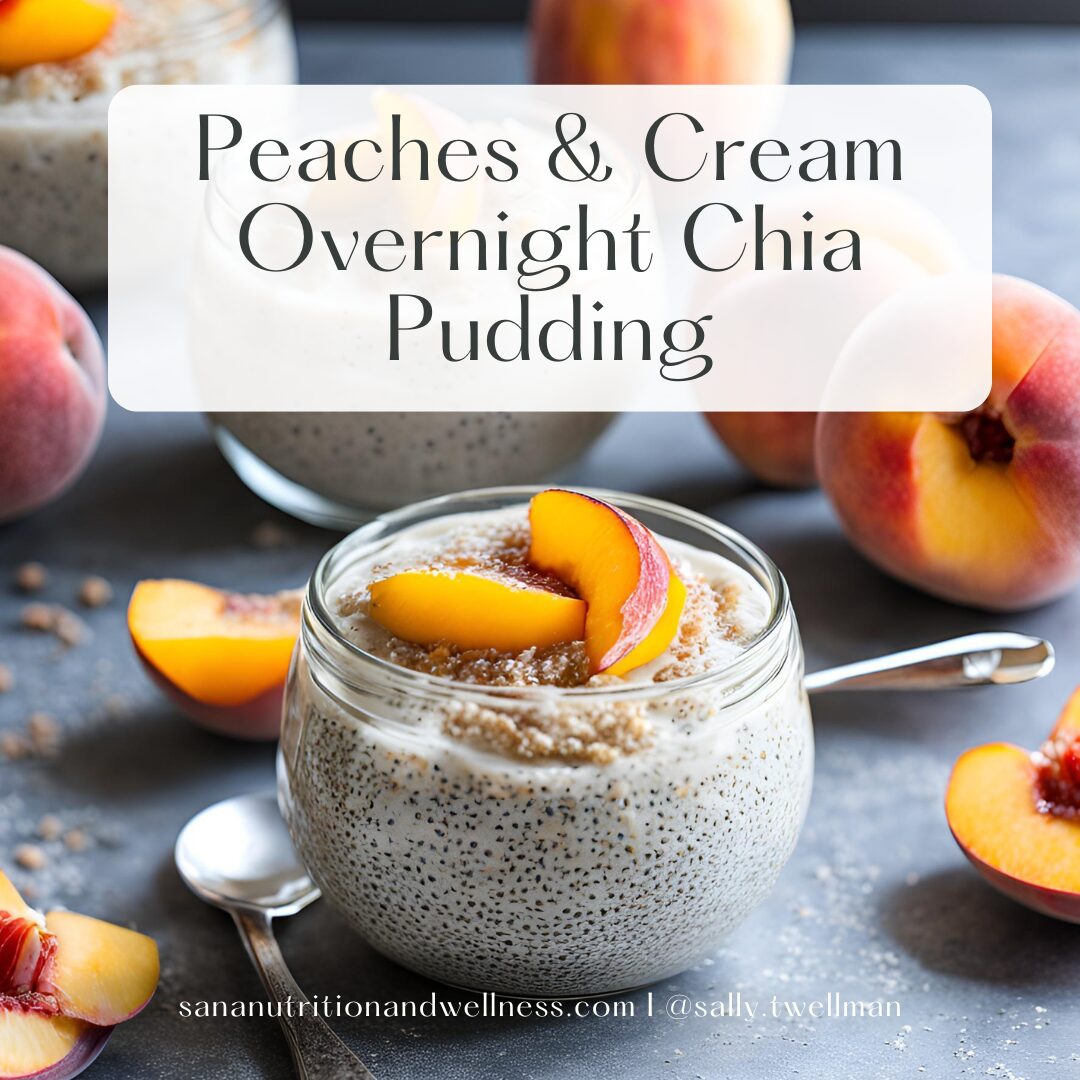 Insta Peaches & Cream Overnight Chia Pudding