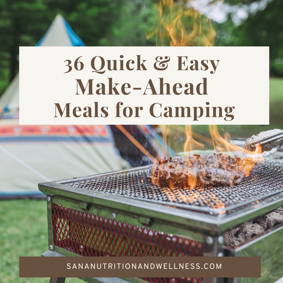 Pin 36 Simple Make-Ahead Meals for Camping (Instagram Post)